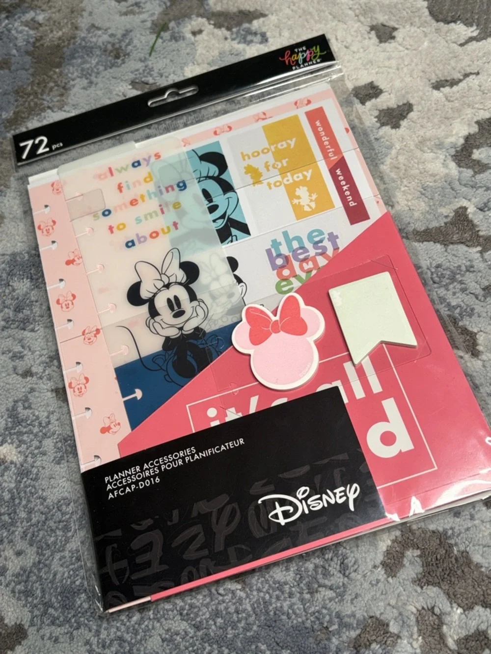 ❤️$10 NWT Happy Planner X Disney Minnie Mouse Planner Accessories Set